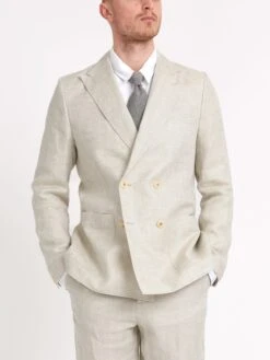 Sand Davidson Double-Breasted Suit -Men's Fashion-Oliver Spencer ModelOSMJ289aDoubleBreastedJacketDAV01SANDavidsonSand16copy d21aa1c4 29be 44a1 8268 6ed4b5d4a92a