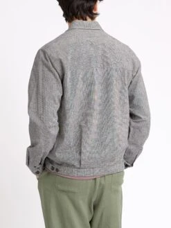 Milford Jacket Rackfield Black/White -Men's Fashion-Oliver Spencer ModelOSMJ351MilfordJacketRAC01BLWRackfieldBlackWhite5copy Softness