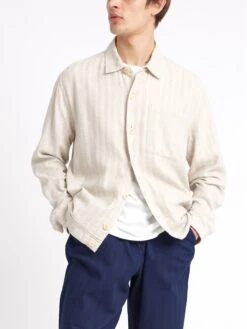 Milford Jacket Randal Cream -Men's Fashion-Oliver Spencer ModelOSMJ351MilfordJacketRAN01CRERandalCream14copy Softness