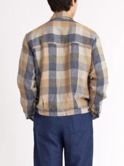 Milford Jacket Todd Multi -Men's Fashion-Oliver Spencer ModelOSMJ351aMilfordJacketTOD01MULToddMulti13copy