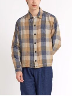 Milford Jacket Todd Multi -Men's Fashion-Oliver Spencer ModelOSMJ351aMilfordJacketTOD01MULToddMulti7copy