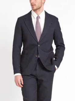 Mansfield Jacket Morva Navy -Men's Fashion-Oliver Spencer ModelOSMJ352MansfieldJacketMOR01NAVMorvaNavy11copy Softness