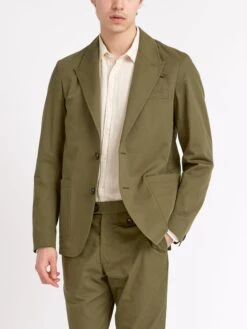 Mansfield Jacket Ashdown Green -Men's Fashion-Oliver Spencer ModelOSMJ352dMansfieldJacketASH01GRNAshdownGreen28copy