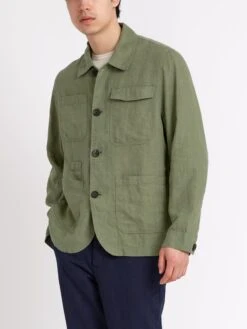 Hythe Jacket Coney Green 12 Hythe Jacket Coney Green -Men's Fashion-Oliver Spencer ModelOSMJ362HytheJacketCON01GRNConeyGreen38copy