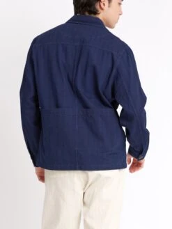 Hythe Jacket Faye Indigo Blue -Men's Fashion-Oliver Spencer ModelOSMJ362HytheJacketFAY01INBFayeIndigoBlue9copy Softness
