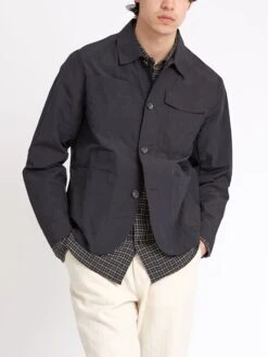 Hythe Jacket Penpol Black -Men's Fashion-Oliver Spencer ModelOSMJ362HytheJacketPEN01BKPenpolBlack1copy Softness