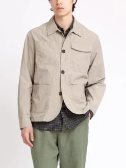 Hythe Jacket Penpol Stone -Men's Fashion-Oliver Spencer ModelOSMJ362HytheJacketPEN01STOPenpolStone9copy Softness