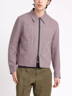 Norton Jacket Coney Mauve -Men's Fashion-Oliver Spencer ModelOSMJ364NortonJacketCON01MAUConeyMauve8copy Softness