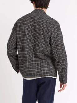 Bradwell Jacket Priory Black -Men's Fashion-Oliver Spencer ModelOSMJ365BradwellJacketPRI01BLKPrioryBlack22copy