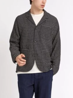 Bradwell Jacket Priory Black -Men's Fashion-Oliver Spencer ModelOSMJ365BradwellJacketPRI01BLKPrioryBlack9copy