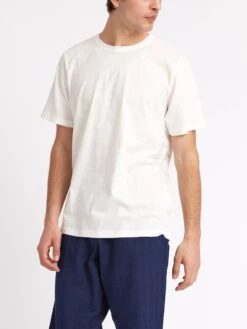 Conduit T-Shirt Hawley Cream -Men's Fashion-Oliver Spencer ModelOSMK580ConduitTShirtHAW01CREHawleyCream7copy Softness