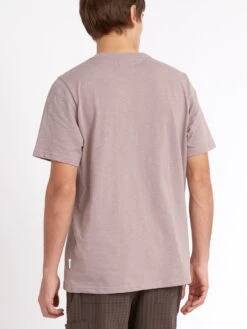 Conduit T-Shirt Hawley Mauve 13 Conduit T-Shirt Hawley Mauve -Men's Fashion-Oliver Spencer ModelOSMK580ConduitTShirtHAW01MAUHawleyMauve11copy Softness