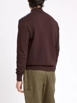 Roxwell Knitted Jacket Riverton Brown -Men's Fashion-Oliver Spencer ModelOSMK619aRoxwellKnittedJacketRIV01BRORivertonBrown8copy Softness