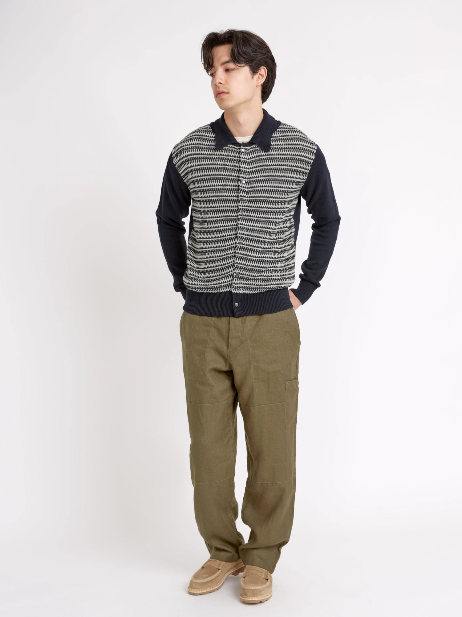 Roxwell Knitted Jacket Riverton Navy 4 Roxwell Knitted Jacket Riverton Navy - Image 2