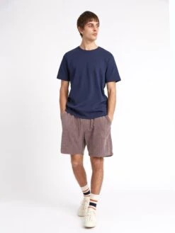Weston Jersey Shorts Willow Mauve -Men's Fashion-Oliver Spencer ModelOSMK627WestonJerseyShortsWIL01MAUWillowMauve15 Softness