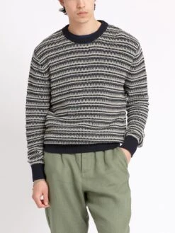 Blenheim Jumper Riverton Navy -Men's Fashion-Oliver Spencer ModelOSMK637dBlenheimJumperRIV01NAVRivertonNavy19copy Softness