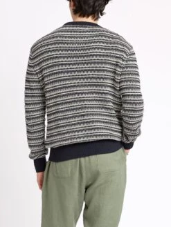 Blenheim Jumper Riverton Navy -Men's Fashion-Oliver Spencer ModelOSMK637dBlenheimJumperRIV01NAVRivertonNavy23copy Softness