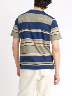 Box T-Shirt Langport Green Multi -Men's Fashion-Oliver Spencer ModelOSMK680BoxTShirtLAN01GRXLangportGreenMulti16copy Softness