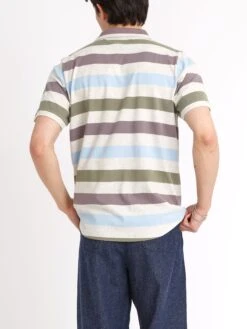 Tabley Polo Shirt Tawford Multi -Men's Fashion-Oliver Spencer ModelOSMK689cTableyPoloShirtTAW01MULTawfordMulti15copy