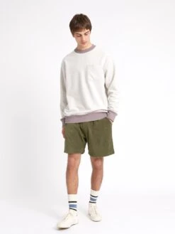 Reversible Sweatshirt Ruddock Mauve -Men's Fashion-Oliver Spencer ModelOSMK738ReversibleSweatshirtRUD01MAURuddockMauve38 Softness