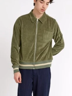 Bradstone Jersey Jacket Willow Green 12 Bradstone Jersey Jacket Willow Green -Men's Fashion-Oliver Spencer ModelOSMK742BradstoneJerseyJacketWIL01GRNWillowGreen7copy