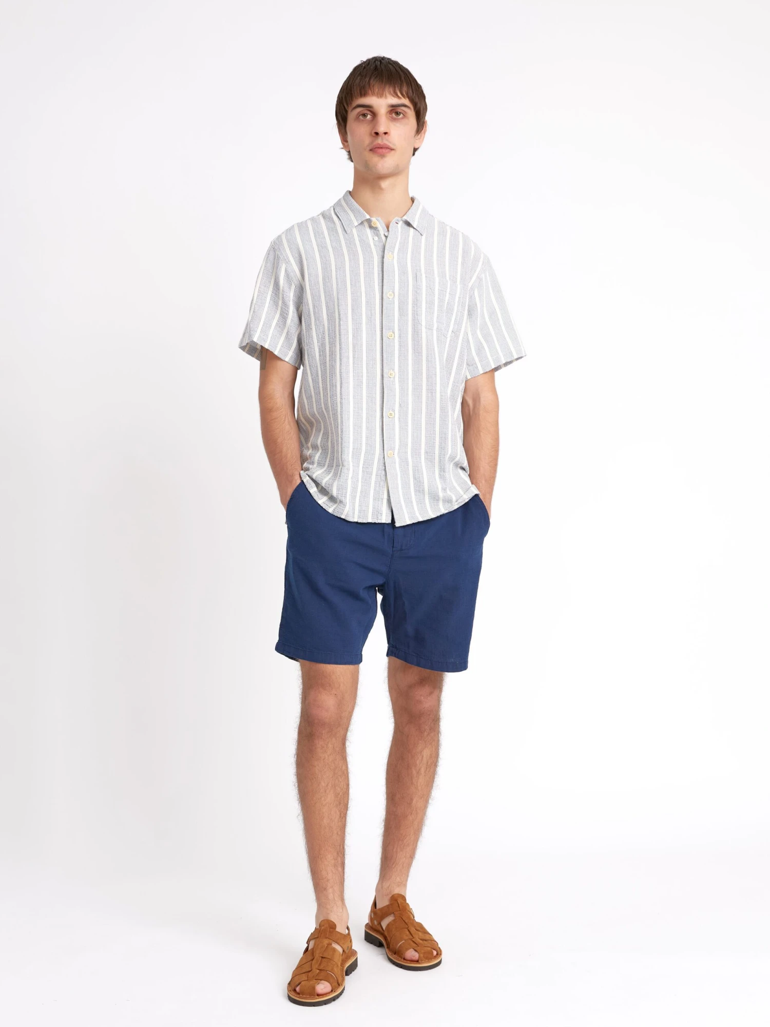 Riviera Short Sleeve Shirt Barlow Blue 4 Riviera Short Sleeve Shirt Barlow Blue - Image 2