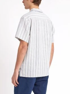 Riviera Short Sleeve Shirt Barlow Blue 12 Riviera Short Sleeve Shirt Barlow Blue -Men's Fashion-Oliver Spencer ModelOSMS102RivieraShortSleeveShirtBAR01BLUBarlowBlue1copy Softness