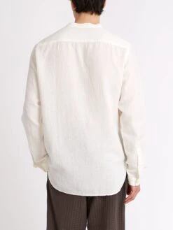 Grandad Shirt Haston Cream -Men's Fashion-Oliver Spencer ModelOSMS126GrandadShirtHAS01CREHastonCream8copy