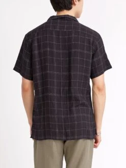 Havana Short Sleeve Shirt Frankel Black 13 Havana Short Sleeve Shirt Frankel Black -Men's Fashion-Oliver Spencer ModelOSMS156cHavanaShortSleeveShirtFRA01BLKFrankelBlack32copy