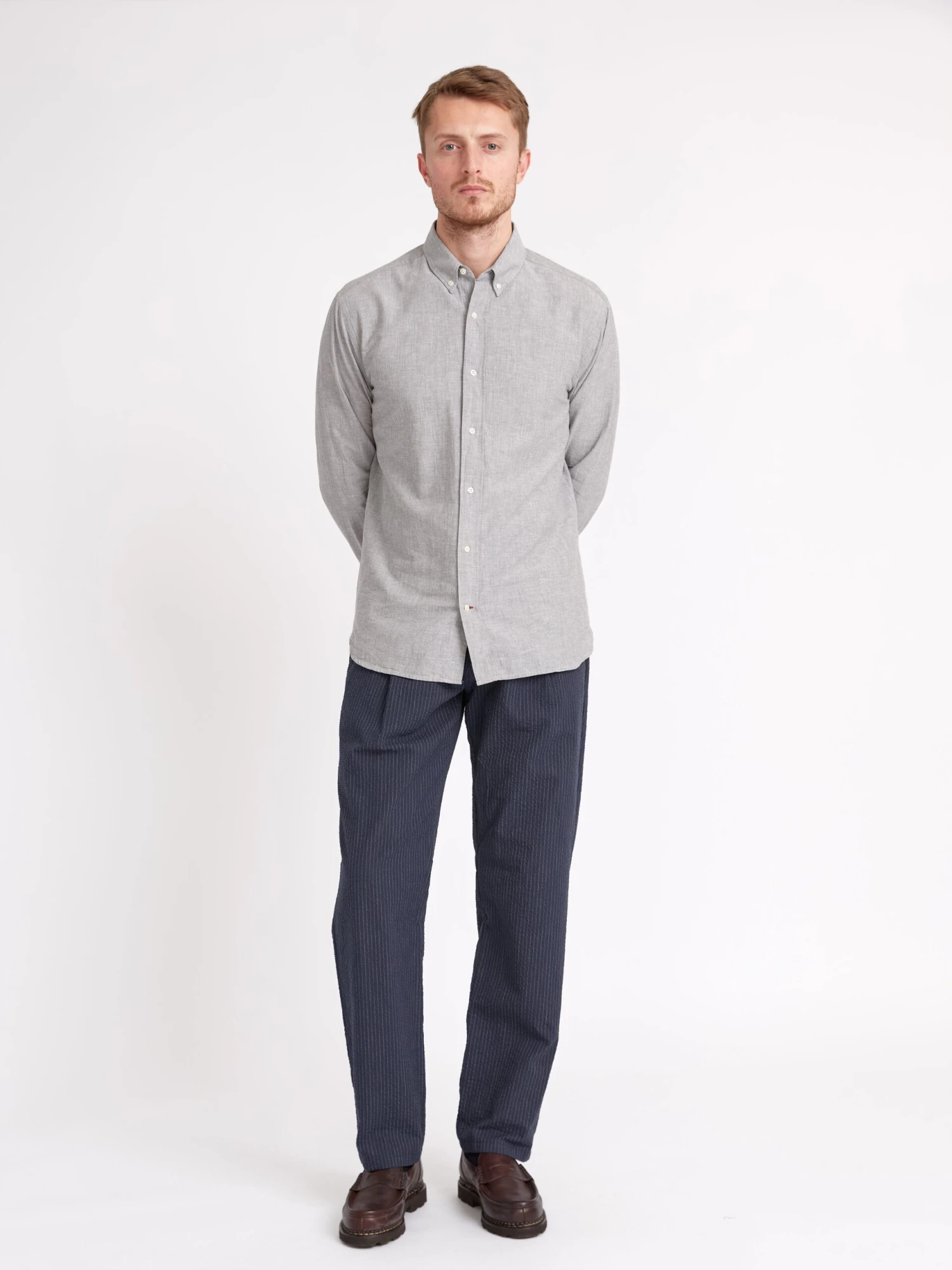 Brook Shirt Campbell Grey 4 Brook Shirt Campbell Grey - Image 2