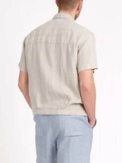 Short Sleeve Milford Shirt Middelboe Sand 13 Short Sleeve Milford Shirt Middelboe Sand -Men's Fashion-Oliver Spencer ModelOSMS179ShortSleeveMilfordShirtMID01SANMiddleboeSand2copy