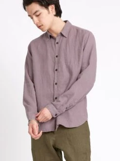 New York Special Shirt Coney Mauve -Men's Fashion-Oliver Spencer ModelOSMS200dNewYorkSpecialShirtCON01MAUConeyMauve10copy Softness