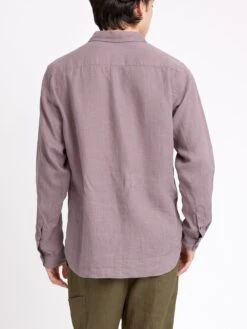 New York Special Shirt Coney Mauve -Men's Fashion-Oliver Spencer ModelOSMS200dNewYorkSpecialShirtCON01MAUConeyMauve32copy Softness