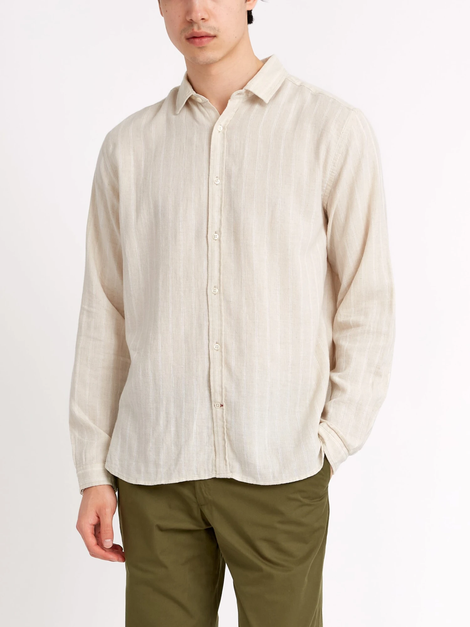Clerkenwell Tab Shirt Randal Cream 7 Clerkenwell Tab Shirt Randal Cream - Image 5