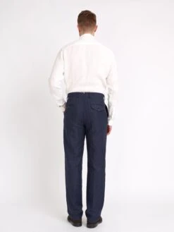 Claremont Trousers Dillard Navy 12 Claremont Trousers Dillard Navy -Men's Fashion-Oliver Spencer ModelOSMST61aClaremontTrousersDIL01NAVDillardNavy19