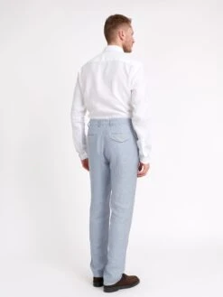 Fishtail Trousers Drescher Blue -Men's Fashion-Oliver Spencer ModelOSMT20eFishtailTrouserDRE01BLUDrescherBlue5