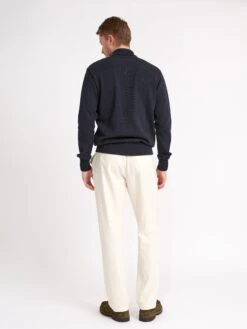 Drawstring Trousers Cairnes Ecru -Men's Fashion-Oliver Spencer ModelOSMT48cDrawstringTrousersCAI01ECRCairnesEcru6 Softness