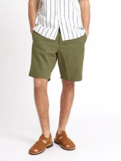 Judo Shorts Ellbridge Green -Men's Fashion-Oliver Spencer ModelOSMT58bJudoShortsELL01GRNEllbridgeGreen1copy Softness