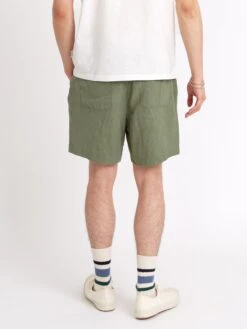 Osborne Drawstring Shorts Coney Green -Men's Fashion-Oliver Spencer ModelOSMT64DrawstringShortsCON01GRNConeyGreen2copy
