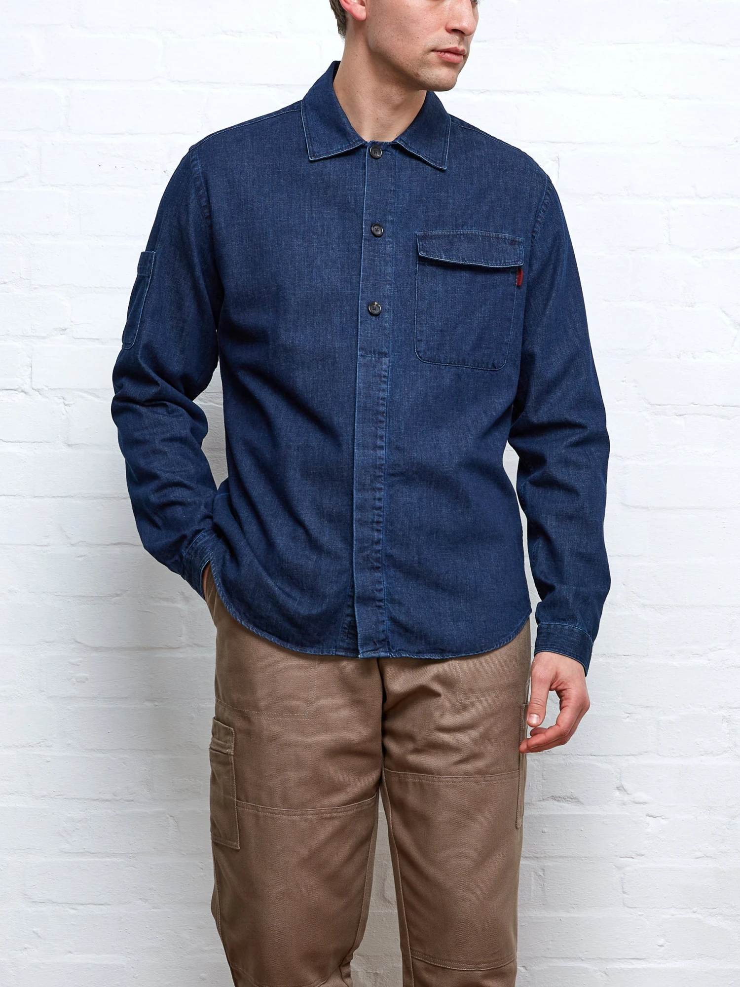 Oliver Spencer X Niwaki Haru Gardening Overshirt Mullins Denim Indigo Rinse 7 Oliver Spencer X Niwaki Haru Gardening Overshirt Mullins Denim Indigo Rinse - Image 5
