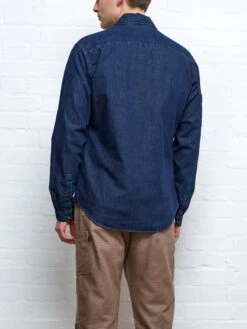 Oliver Spencer X Niwaki Haru Gardening Overshirt Mullins Denim Indigo Rinse 17 Oliver Spencer X Niwaki Haru Gardening Overshirt Mullins Denim Indigo Rinse -Men's Fashion-Oliver Spencer NIWAKIOVERSHIRTDENIM7copy