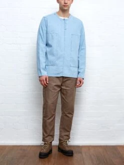 Oliver Spencer X Niwaki Ohana Gardening Smock Mullins Denim Indigo Light 19 Oliver Spencer X Niwaki Ohana Gardening Smock Mullins Denim Indigo Light -Men's Fashion-Oliver Spencer NIWAKISMOCKLIGHTDENIM