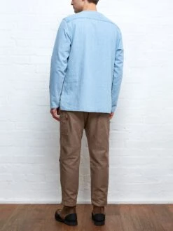 Oliver Spencer X Niwaki Ohana Gardening Smock Mullins Denim Indigo Light 21 Oliver Spencer X Niwaki Ohana Gardening Smock Mullins Denim Indigo Light -Men's Fashion-Oliver Spencer NIWAKISMOCKLIGHTDENIM6