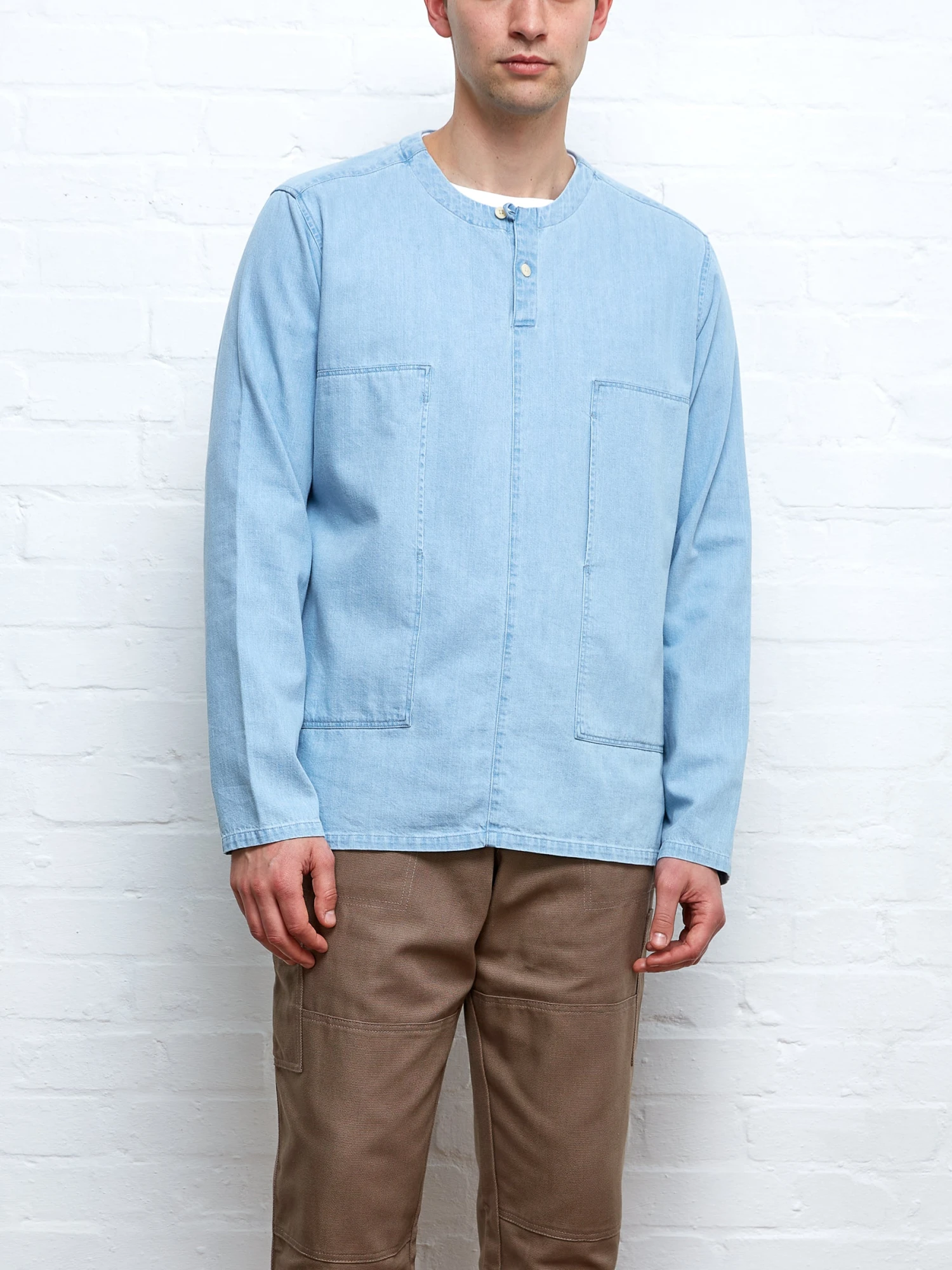 Oliver Spencer X Niwaki Ohana Gardening Smock Mullins Denim Indigo Light 8 Oliver Spencer X Niwaki Ohana Gardening Smock Mullins Denim Indigo Light - Image 6