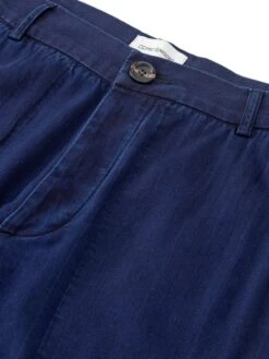 Judo Trousers Faye Indigo Blue -Men's Fashion-Oliver Spencer OSMA24FlatOSMT49iJudoTrousersFAY01INBFayeIndigoBlue1