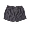 Boxer Shorts Clarence Charcoal -Men's Fashion-Oliver Spencer OSMA640BoxerShortsCLA01CHAClarenceCharcoal