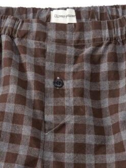 Boxer Shorts Longmead Brown -Men's Fashion-Oliver Spencer OSMA640BoxerShortsLON01BROLongmeadBrown1