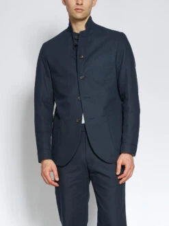 Solms Jacket Ellbridge Navy -Men's Fashion-Oliver Spencer OSMJ201B ELL01NAVSOLMSJACKETELLBRIDGENAVY1copy