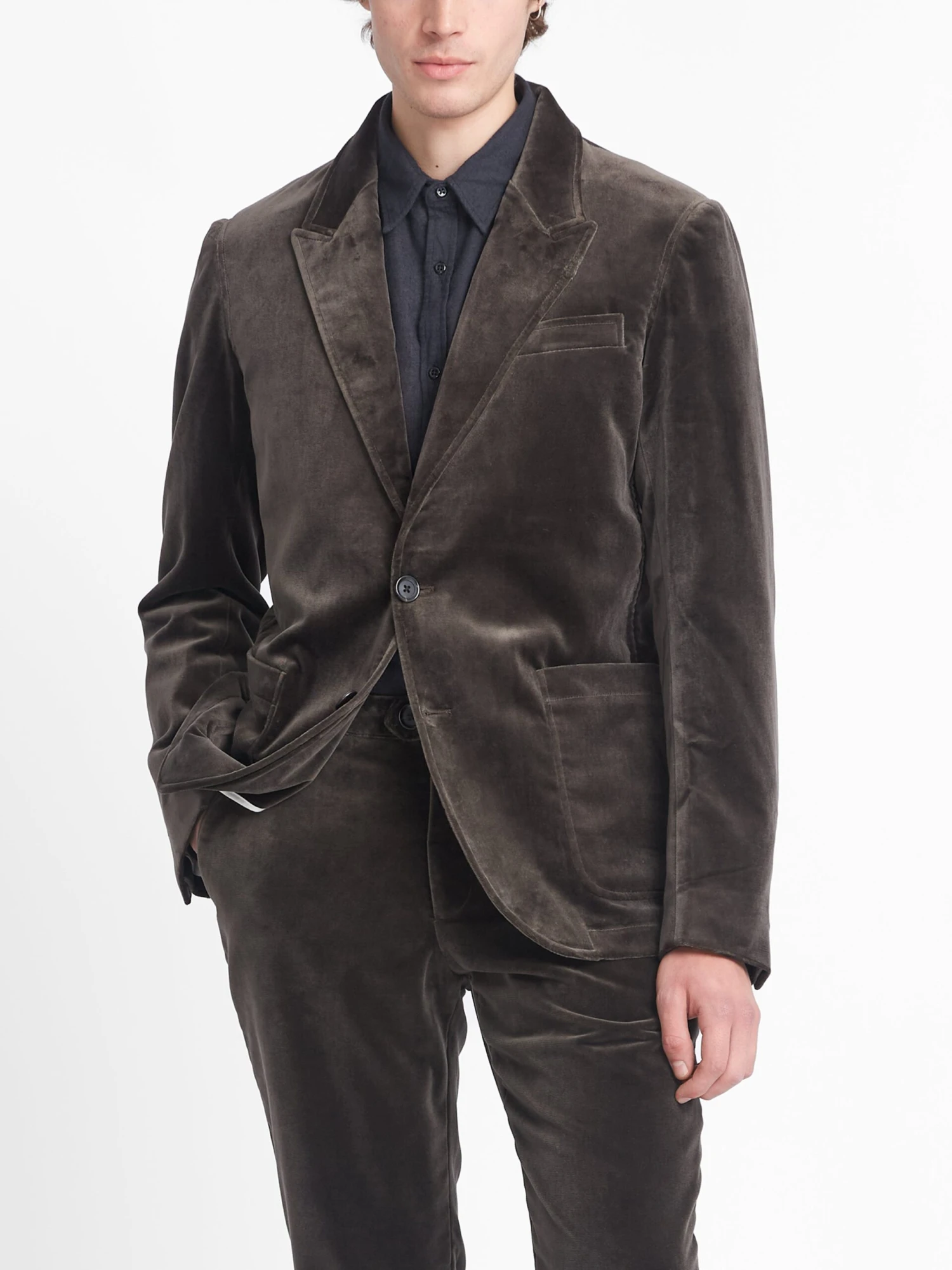 Mansfield Jacket Velvet Mole Grey 9 Mansfield Jacket Velvet Mole Grey - Image 7