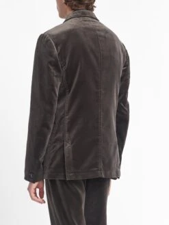 Mole Grey Velvet Mansfield Suit -Men's Fashion-Oliver Spencer OSMJ352 VEL01MOG MANSFIELDJACKET VELVETMOLEGREY8copy e3c2104e 3a02 45b9 8da1 305eb246b360